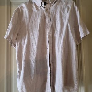 Banana Republic Men's Light Tan Casual Shirt